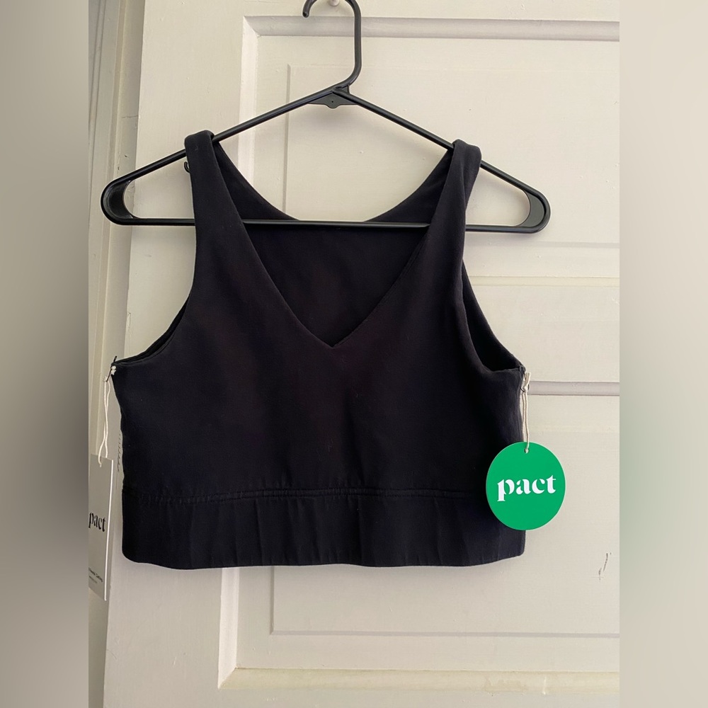 PACT Reversible Brushed Bra Top Women’s Size Medium